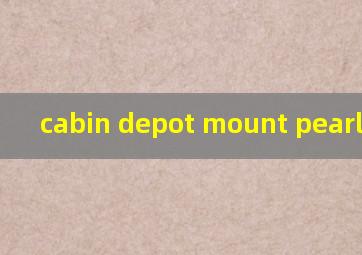  cabin depot mount pearl